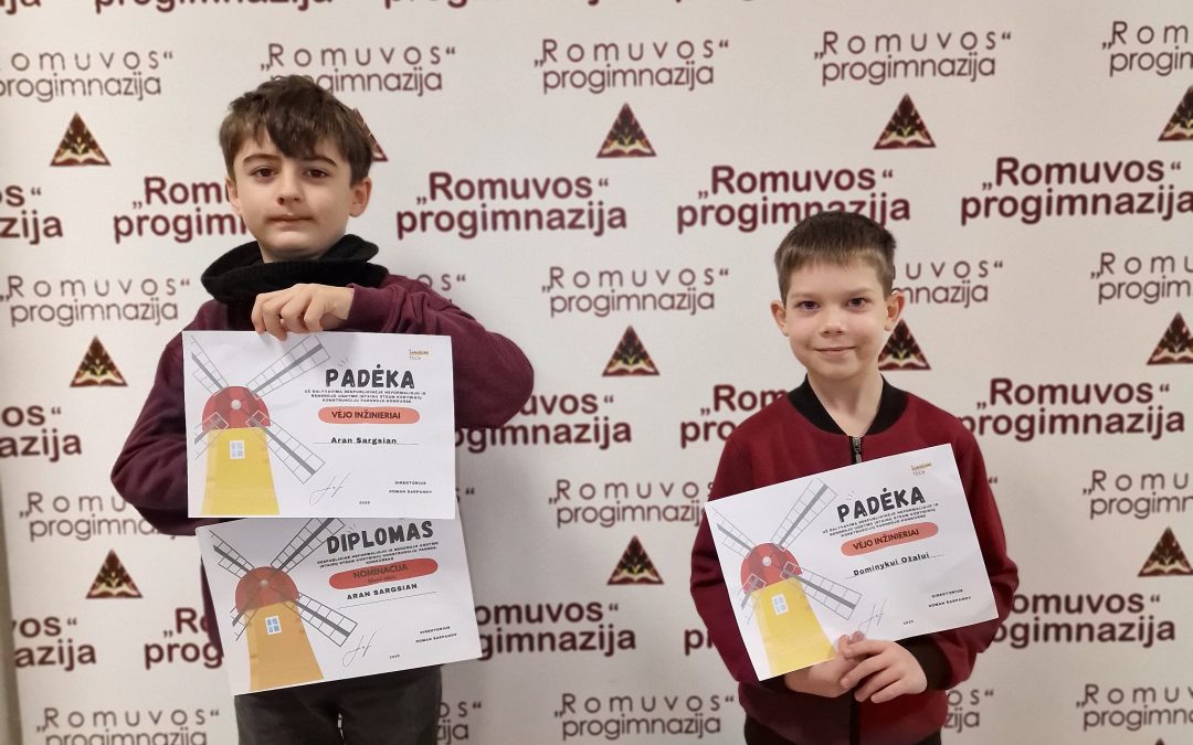 Pasiekimai respublikinėje STEAM kūrybinių konstrukcijų parodoje-konkurse „Vėjo inžinieriai”