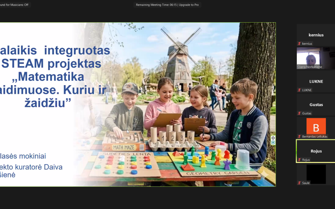 Nuo idėjos iki rezultato: ilgalaikių integruotų projektų pristatymai