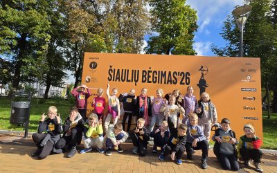 2c klasės mokinių dalyvavimas Šiaulių bėgime