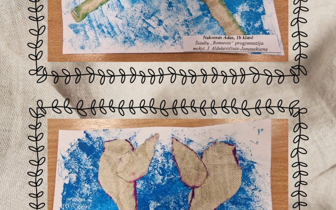 1b VDM klasės mokiniai susipažino su linu