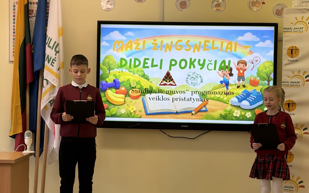 Šiaulių „Romuvos“ pradinukai tarptautinėje konferencijoje „Kartu auginame sveiką, aktyvią mokyklą“