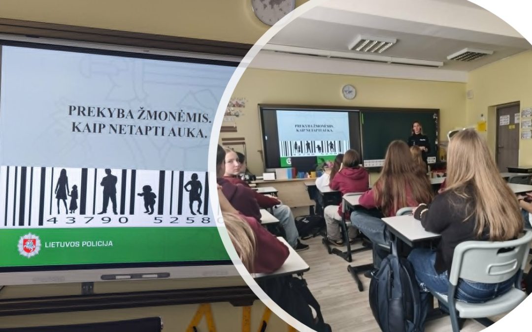 Netradicinė pamoka 7a klasėje: apie pavojus, kuriuos privalome atpažinti