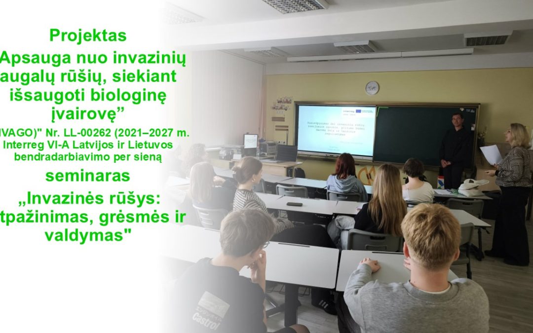 Septintokai prieš invazines rūšis: saugome biologinę įvairovę kartu