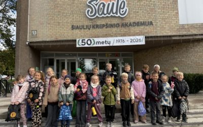 1b klasės mokiniai išbandė profesionalaus sporto pasaulį